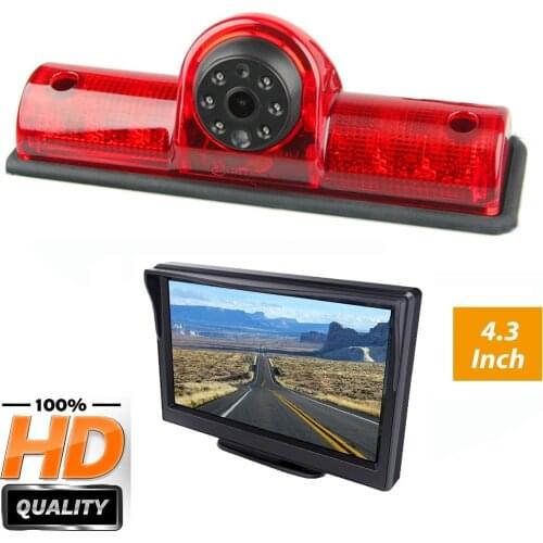 HD 720P Misayaee Brake Light Camera+4.3'' monitor for Nissan NV 1500 2500 3500 NV Cargo van(2012-2019) Transporter Stop lights