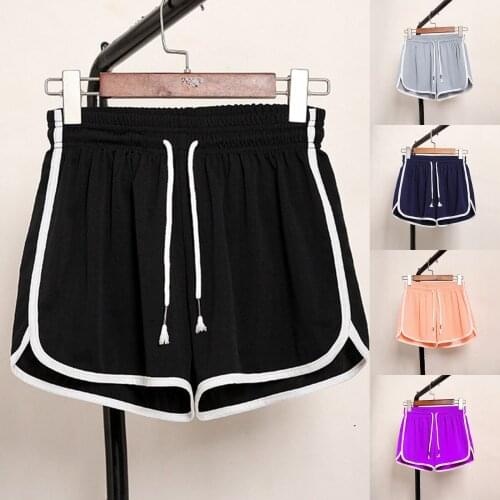 Leggings 2021 Women Summer Shorts Split Elastic Waist Short Loose European Style Beach Sexy Home Short Womens Fitness Shorts