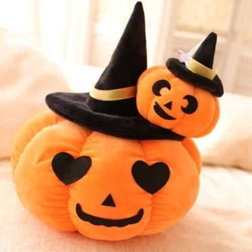 15cm 35cm Hot High Quality Monster Wizard Hat Pumpkin Plush Toy 20cm 40cm Baby Halloween Birthday Christmas Gift 1pcs/pack New