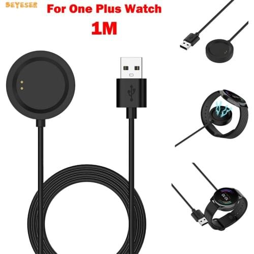 1M USB Magnetic Charging Cable Base Data Charger For One Plus Watch Smartwatch Dock Power Adapter Portable Weir Accessories