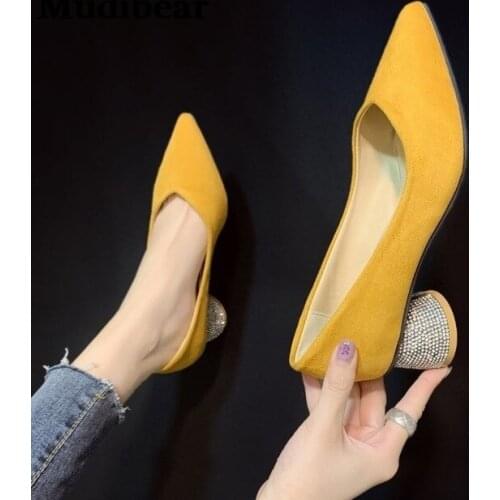 Замшевые туфли-лодочки Mudibear China At AliExpress