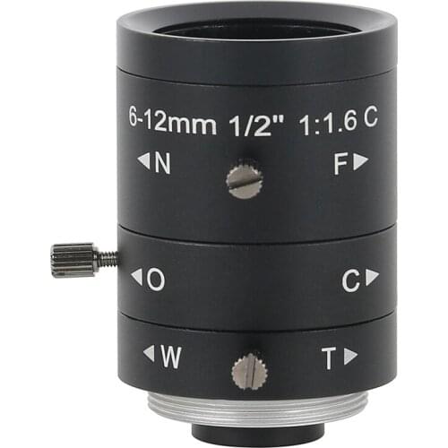 Length Focus Lens 6-60mm Manual Iris Lens For CS-mount 1/3" CCD Camera Security CCTV Camera Industrial Microscope Camera