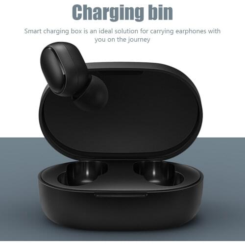 300mAh Portable Earphones Charging Case for Xiaomi Redmi AirDots Fast Wireless Earbuds Charging Box for XIAOMI w/USB Power Cable