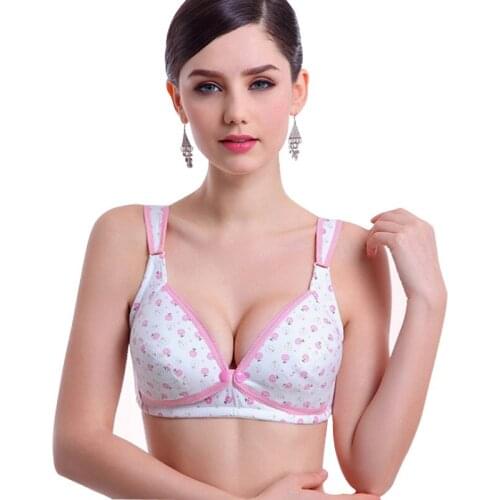 Adjusted Bra Pure Cotton Thin Soft Pregnant Women Postpartum Breast-feeding Bra Without Steel Ring Bra