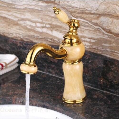 Three cold bowlder bathroom basin faucet with high quality golden basin sink faucet from DONA Sanitary ware faucet