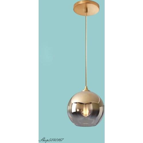 Modern Pendant Lights Glass Ball Hanglamp for Dining Room Bedroom Nordic Home Decor Luminaire Suspension E27 Kitchen Fixtures