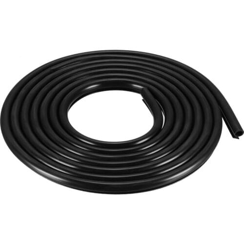 Uxcell 1pcs 7mmx5mm T-Slot Mount Window Weatherstrip Seal 7mm Bulb Bubble for 5mm Slot 5 Meter / 16.4 Feet Long Black