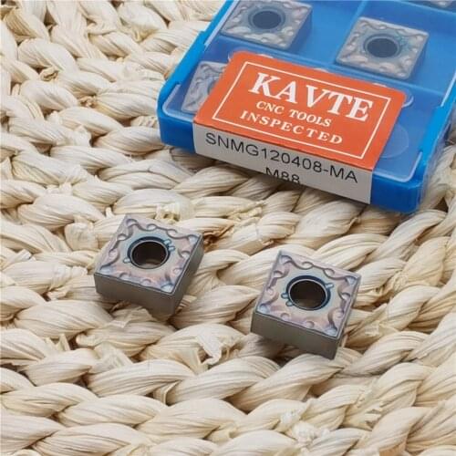 KAVTE SNMG120404-MA SNMG120408 MA MS JMS Outer circle Lathe Turning Tools Inserts Colorful coating, Special for stainless steel