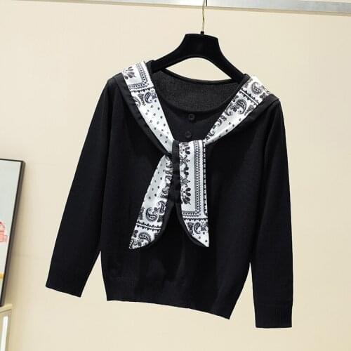 Knitted Pullover Pull Femme Fake Two-piece Patchwork Women Sweater Long Sleeve Lace Up O Neck Womens Winter Sweaters 2021 Autumn