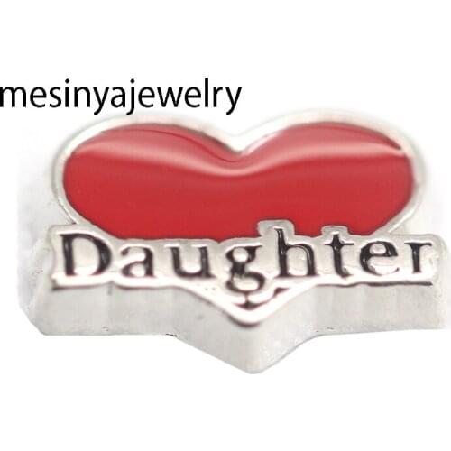 10pcs daughter floating charms for glass locket Min amount $15 per order mixed items,FC-1037
