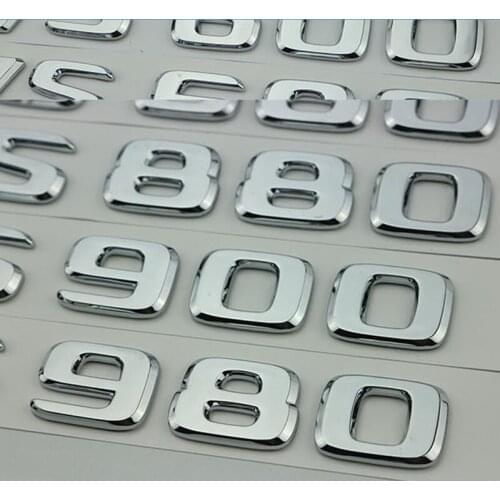 20x ABS V250 V260 VS500L VS560 VS600 VS680 GS500 S9810L Rear Trunk Tail Emblems Styling Stickers for Mercedes Benz MAYBACH Vito