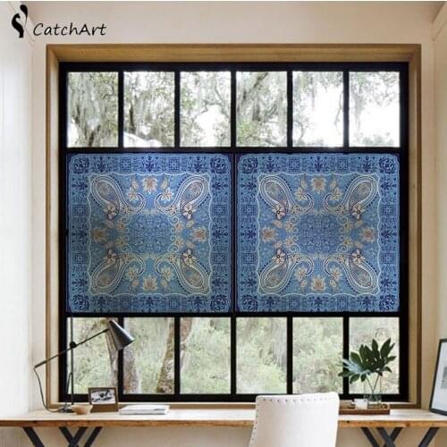 3D Window Film Privacy Static Cling Vinyl Window Film No-Glue Window Tint Film Anti UV Window Cling Glass Film