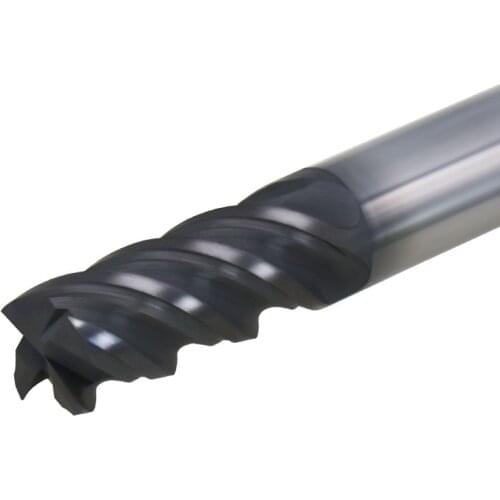 4 Flute Long Unequal Spiral SUS End Mill For Stainless 4mm 5mm 6mm 8mm Milling Cutter Tungsten Cobalt Alloy TiAIN End Mills