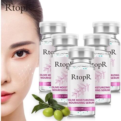 5PCS Olive Anti-wrinkle Hyaluronic Acid Anti-aging Moisturizing Face Serum Whitening Face Care Firming Face Skin Care Essence