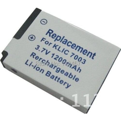 Klic-7003 7003 3.7v 1200mAh battery for Kodak Easyshare V1003 V803