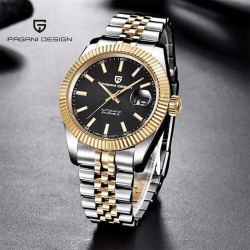 Pagani Design 2021 Top Luxury Brand Men Automatic Mechanical Watch Sapphire Luminous Hand Stainless Steel Waterproof Clock Reloj