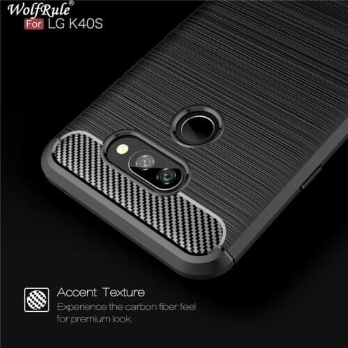 Wolfrule Case For LG K40S Case 6.1" Shockproof Bumper TPU Soft Phone Cover For LG K40s Cover For LGK40S LG K40S K61 V60 Fundas