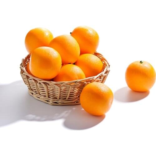 1 Pc Decorative Artificial Fruit Orange Fruits Fake Cognitive Teaching Aids Fruit EVA Plastic Props For Store Shop Display