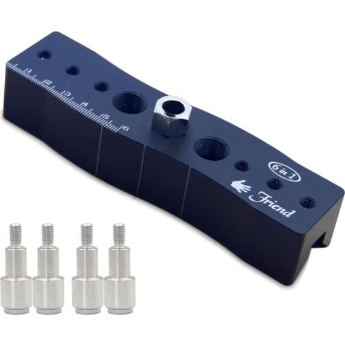 6-in-1 Woodworking Punch Locator Multifunctional Scriber Center Scribers Drill Positioner DIY Tool Straight Hole Locator