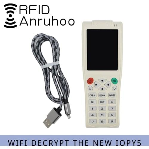 New ICOPY5 English Version Full Wifi Decoding Function RFID Card Reader ICID Card Writer NFC Smart Chip Card Copier Duplicator