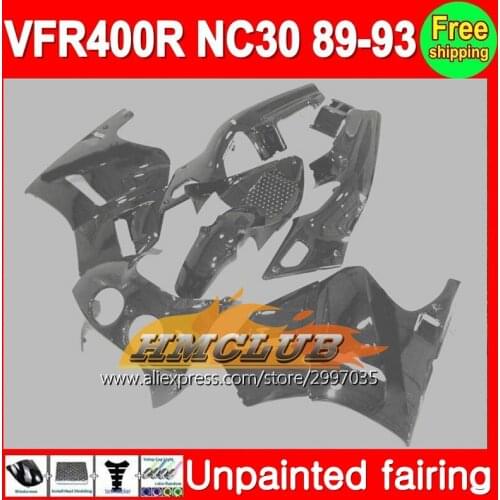 Body Unpainted Full Fairing Kit For HONDA VFR400R NC30 VFR 400R VFR400 R 89 90 91 92 93 1989 1990 1991 1992 1993 Fairing