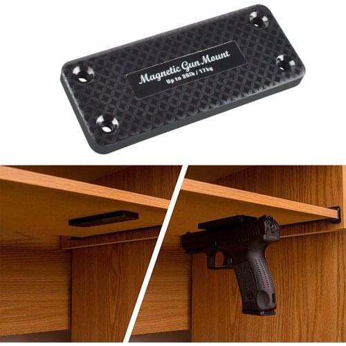 1X Magnetic Gun Holder Holster Magnet for Car Under Table Bedside frame Load bearing 17 KG 36LBS Free Shipping