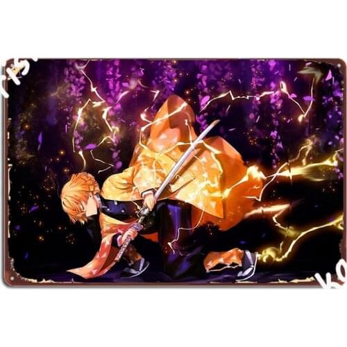 Kimetsu No Yaiba Metal Plaque Poster pub Garage Wall Decor Wall Cave create Tin sign Poster