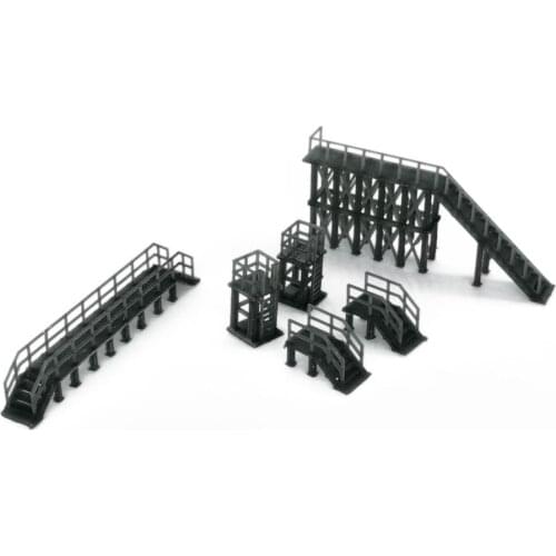 Outland Models Industrial Platform & Stairs Set 1:160 N Scale Railroad Scenery
