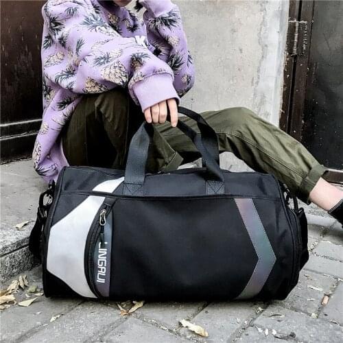 Mens fitness bag for fitness training outdoor travel sports bag multifunctional dry wet separation bag weekend travel bag