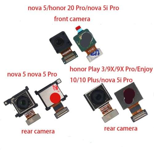 Original For Huawei nova 5 5i Pro 5 Pro Honor 20 Play 3 9X 9X Pro Enjoy 10 10 Plus Back Camera+Front Small Camera Flex Cable