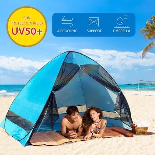 Beach Tent Automatic Pop Up UV Protection Sun Shelter Anti-mosquito Tent For Outdoors Foldable Tent Camping Tent