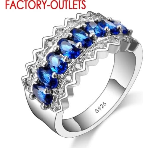 Romantic Style Elegant 925 Wedding Party Rings For Women Yellow CZ Crystal Engagement Ring