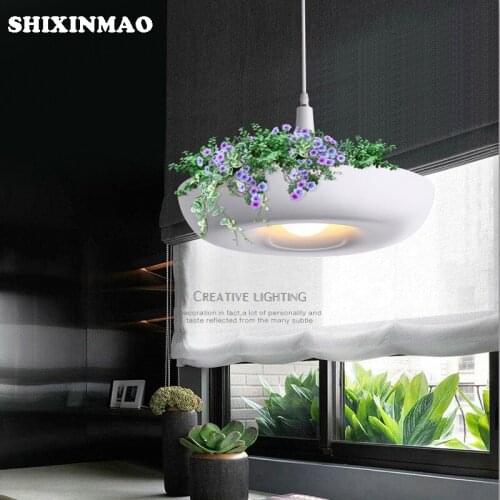 Luxury Nordic simple flower pot Aluminum ceiling chandeliers bediroom diningroom Aisle lights