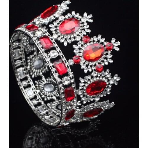 Gorgeous Crystal Baroque Wedding Bridal Tiara Crown Hair Ornaments For Bride Diadem Headpiece Wedding Hair Jewelry Accessories