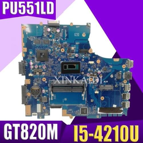 XinKaidi PU551LD PU551LA Laptop motherboard for ASUS PU551LD P551L PU551LA PRO551L Test original motherboard I5-4210U GT820M