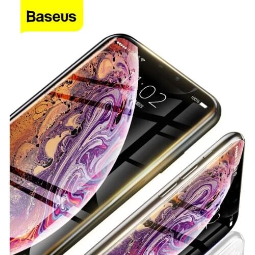 Baseus 0.23mm Screen Protector For iPhone 11 Pro Max XS Max XR X 11pro Tempered Glass Full Cover Protective Glass For iPhone11