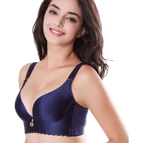Women Pushup Bra Seamless Large Size Sexy Lady Wireless Lingerie Bra 6 Color Cup Strappy Womens Intimaties Underwear For Girls