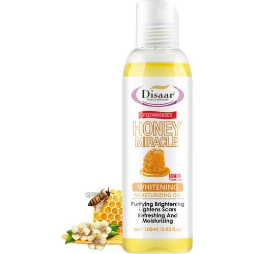 100ml Honey Oil Body Massage Oil Brightening Moisturizing Firming Smoothing Improve Fine Lines Brightens Skin Tone Skin Care