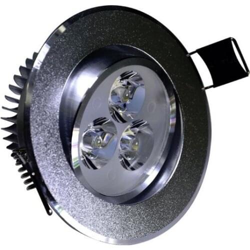 110V-220V LED Spot Downlights 3W 55mm Hole White/Silver/Black Indoor Living Room Down Lights led Ceiling Recessed Lamp