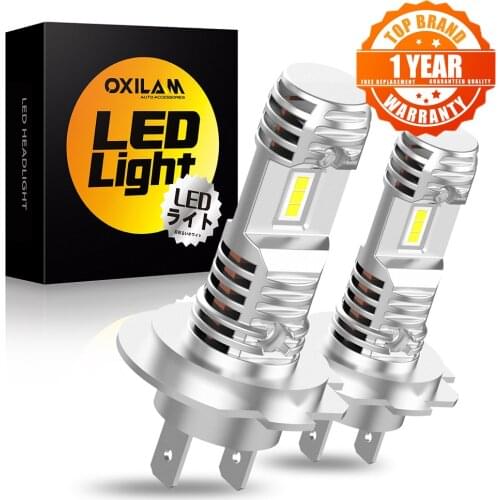 2x H7 LED CANBUS H11 H8 9005 HB3 LED Headlight Wireless Fanless for BMW F10 E39 E60 E90 Mercedes W203 W212 W205 Audi A3 8P A4 6B