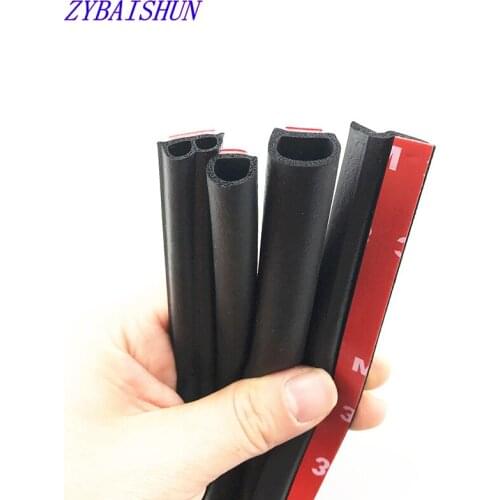 B Z D style Car Sound Isolation Sealing Rubber Strip, Anti Noise Rubber Adhesive tape Car Door Seal