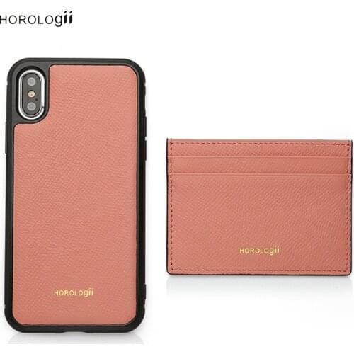 Horologii Custom Name Free Pink Phone Case for Iphone 7 8 plus X XS XR 11 12 Pro Max with Card Holder Dropship