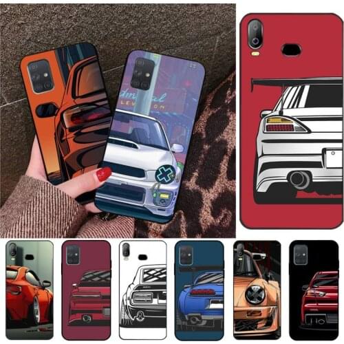 Cartoon car tail light JDM Phone Case For Samsung Galaxy A21S A01 A11 A31 A81 A10 A20E A30 A40 A50 A70 A80 A71 A51