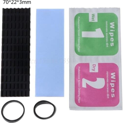 Black Heatsink Heat Dissipation Radiator M.2 NG-FF Cooling Heat Sink Heat Thermal Pads for M.2 NG-FF 2280 PCI-E NVME SSD