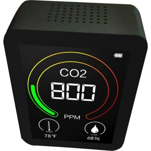 Air Quality Monitor CO2 Detector Temperature and Humidity Meter in stock
