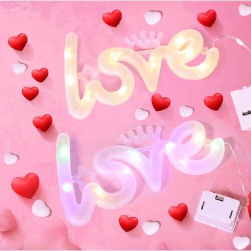 Bouquet Light Crown Gift Box Decoration Small Lantern 1314 Flashing Light Warm Color Cupronickel String Light LOVE Cake Light