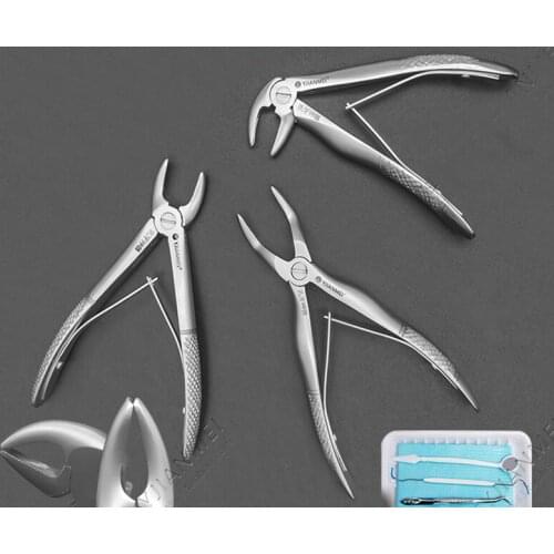 Stainless steel childrens dental forceps deciduous teeth dental extraction forceps dentist dental instruments dental extraction