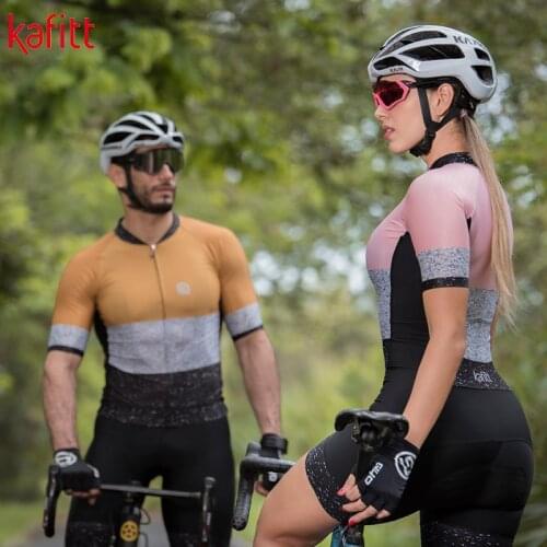 Kafitt Professional team triathlon suit womens cycling jersey short-sleeved clothes Macaquinho Ciclismo Feminino jumpsuit