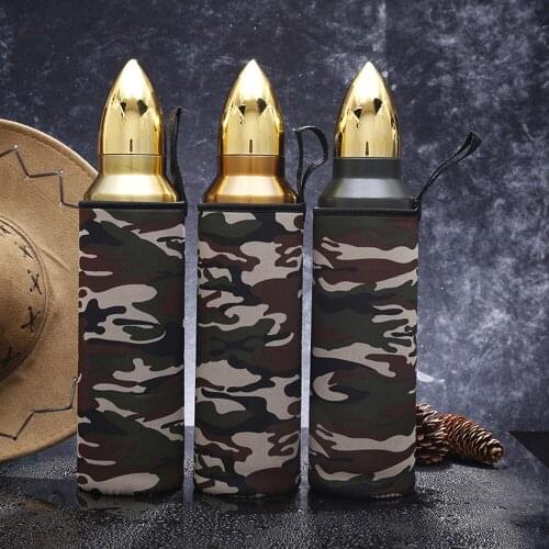 ENERGE SPRING 1000ML Bullet Vacuum Flask Large Capacity Portable Thermos Cup Stainless Steel Thermal Flask Outdoor Sports Bottle