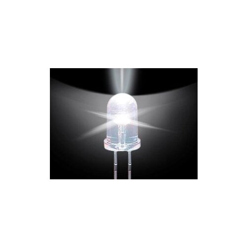 Round 5MM LED Diodes For Flange 25-30degree Viewing Angle 5000mcd Max 1000pcs/ Bag